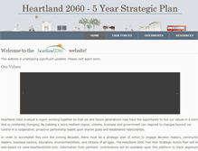 Tablet Screenshot of heartland2060.org
